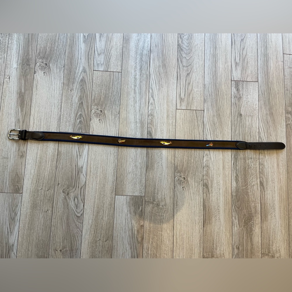 Brooks Brothers Canvas and Leather Fly Fishing Belt